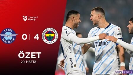 Adana Demirspor 0-4 Fenerbahçe Maç Özeti